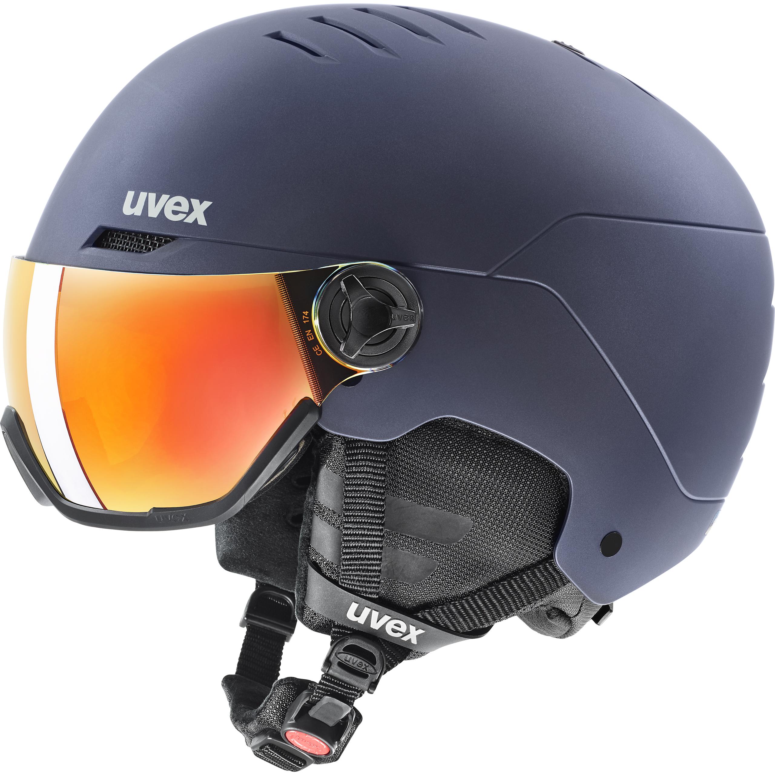 uvex WANTED VISOR Ski-Snowboardhelm navy mat Unisex