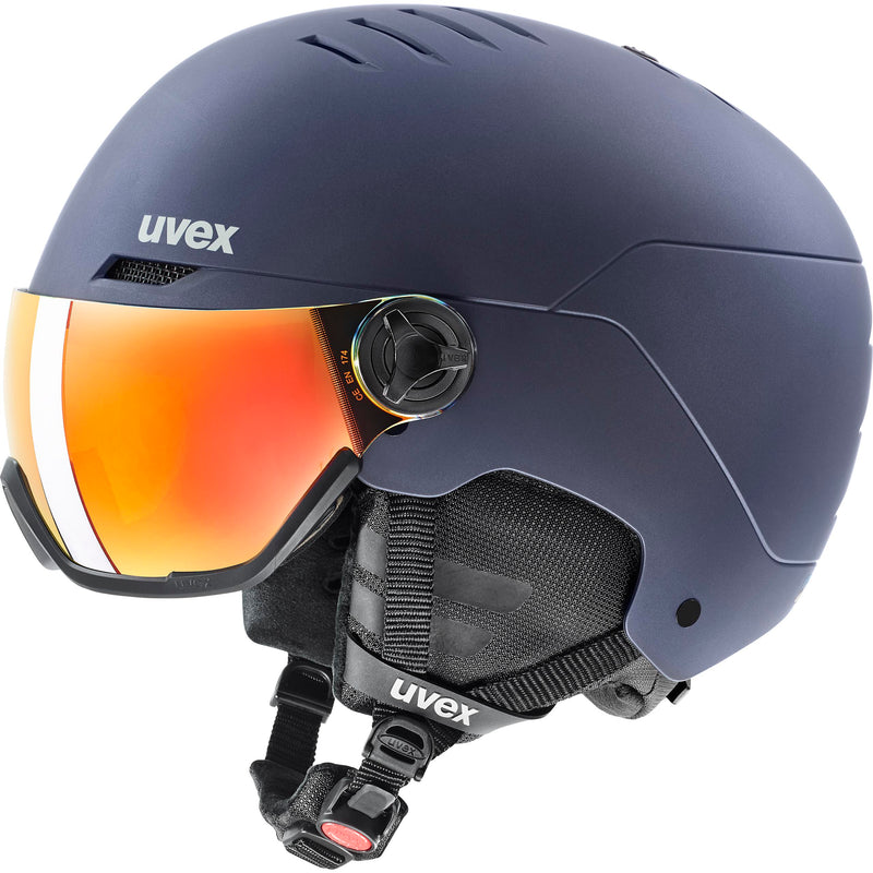 uvex WANTED VISOR Ski-Snowboardhelm navy mat Unisex