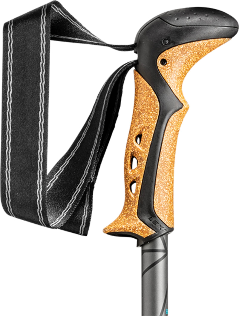 Leki KHUMBU LITE AS Trekkingstöcke black-petrol-dark anthracite (100-135 cm) Unisex