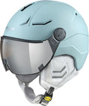 CP COYA+ Ski-Snowboardhelm mit Visier glacier s.t mit dl vario silver mirror Visier Damen