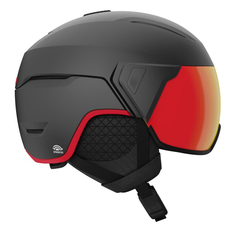 Giro ORBIT SPHERICAL MIPS Ski-Snowboardhelm mat graphite red und VIVID red Visier + Tragetasche Gr. M (55,5-59 cm) Unisex