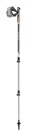 Leki TRAVELLER ALU Nordic Walking anthrazit-weiß-rot (90-130 cm) Unisex