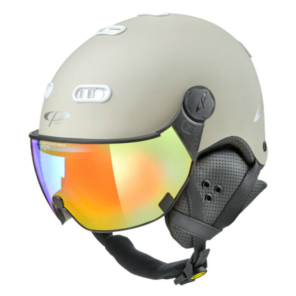 CP Carachillo Visierhelm stonewhite mc mirror Skihelm Snowboardhelm