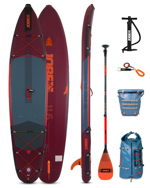 Jobe ADVENTURE DUNA 11.6 Aufblasbares SUP Board Paket burgundy Unisex