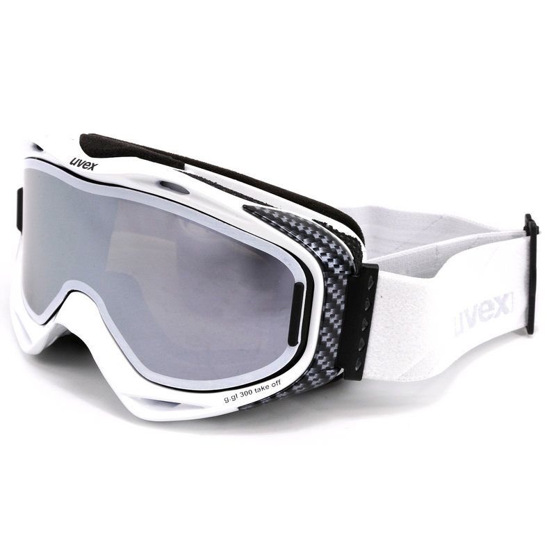 uvex G.GL 300 TOP Skibrille Weiß Unisex + Wechselscheibe Silber wht
