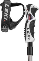 Leki HOT SHOT S Alpinstöcke schwarz-rot-silber-anthrazit (110 bis 135 cm)