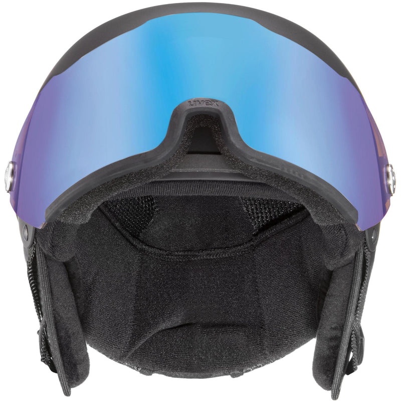 uvex HLMT 500 VISOR V Ski-Snowboardhelm dust blue mat Unisex