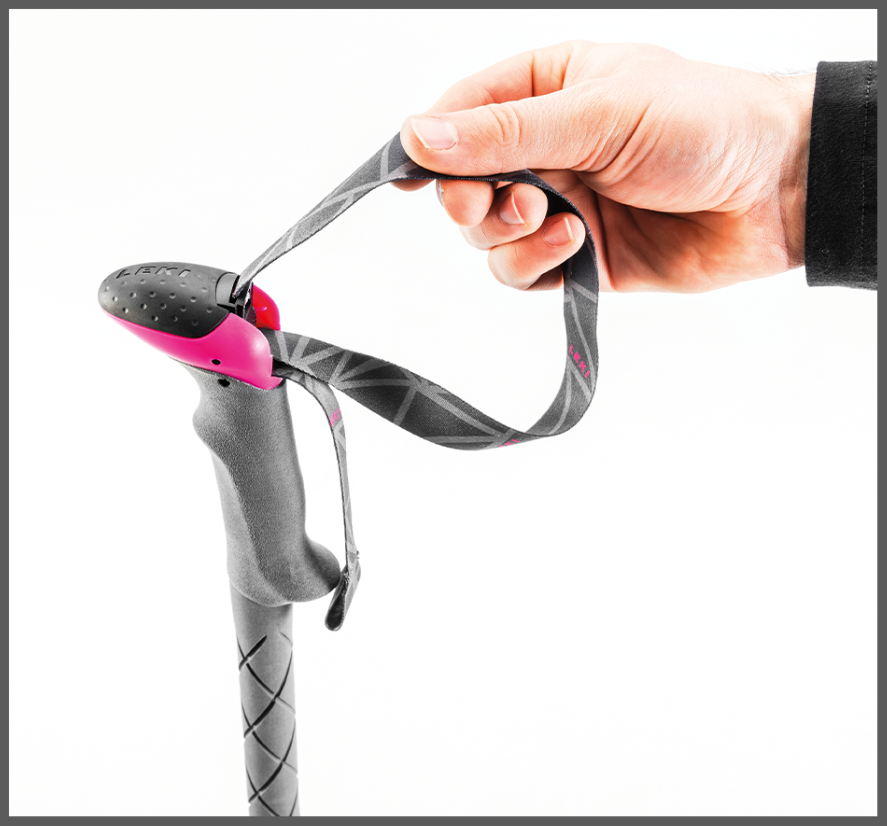 Leki MIC VARIO CARBON LADY Wanderstöcke blue-weiß-berry