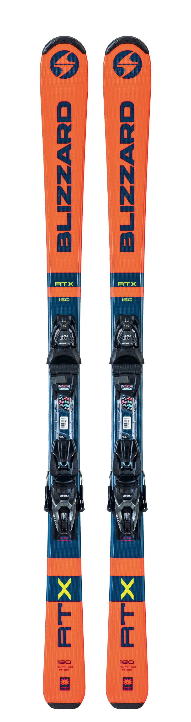 Blizzard RTX 160cm + Marker TLT 10 - Herren Ski Blau Orange