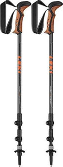 LEKI Stöcke KhumbuLiteAS Trekking 100-135cm anthrazit-orange-weiß Wanderstöcke Outdoor j21