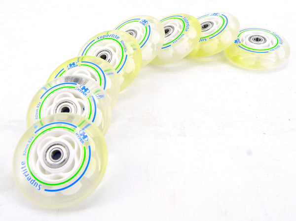 8er Set Hyper SUPERLITE PERFORMANCE Rollenset 82mm/82A ABEC7 + 8mm Spacer