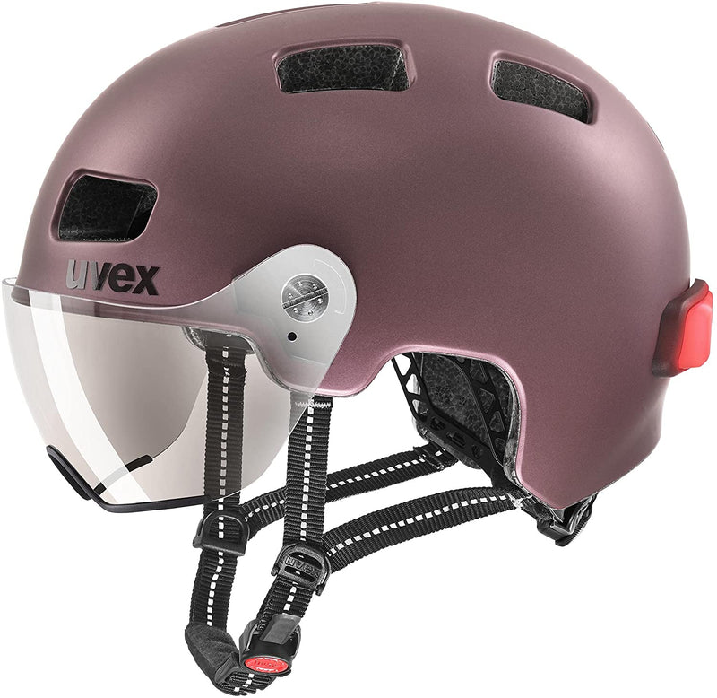 uvex RUSH VISOR Fahrradhelm blackberry mat Unisex
