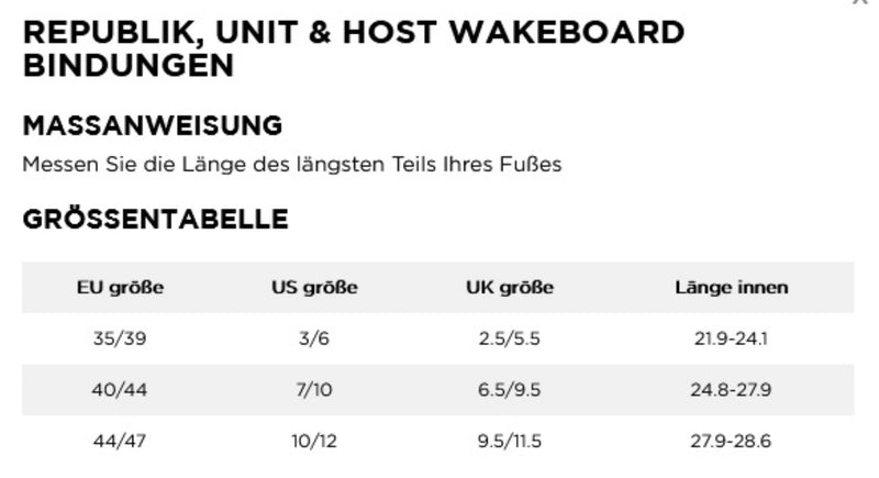 Jobe UNIT Wakeboard Bindungen black Unisex