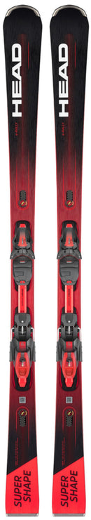 Head SUPERSHAPE E-RALLY Ski + Bindung PRD 12 GW Superflex neon red black Herren Gr. 170 cm