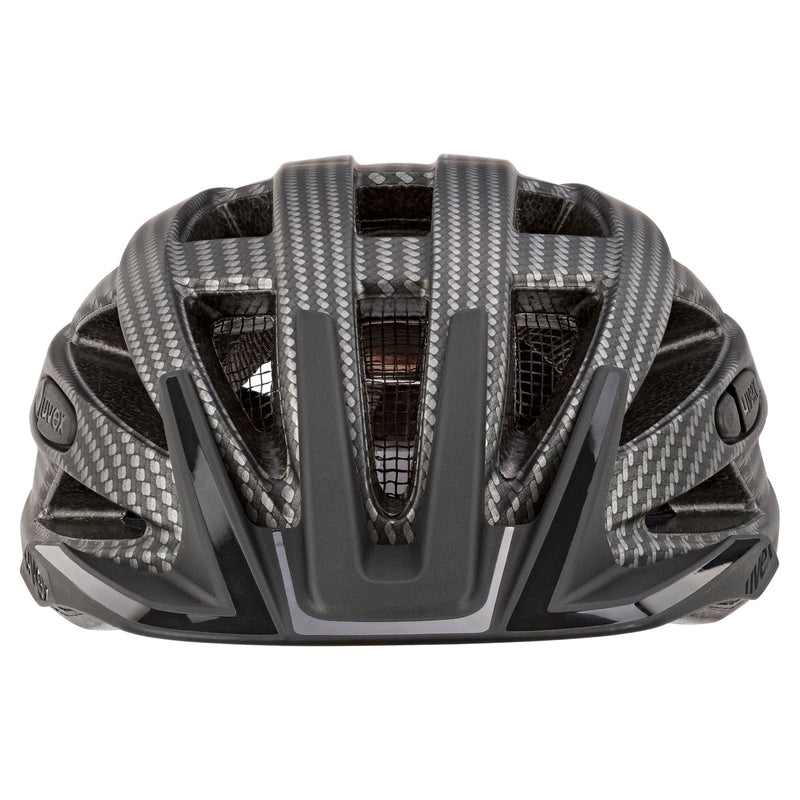 Uvex I-VO CC mit LED Licht Fahrradhelm carbon look black mat mit Rücklicht Unisex Erwachsene