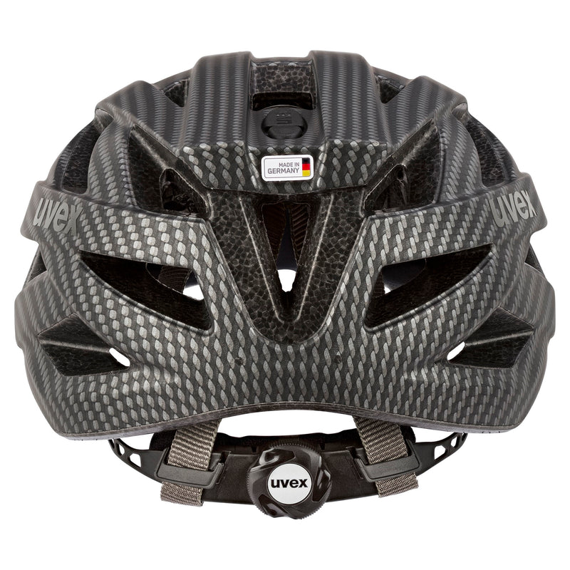 Uvex I-VO CC mit LED Licht Fahrradhelm carbon look black mat mit Rücklicht Unisex Erwachsene