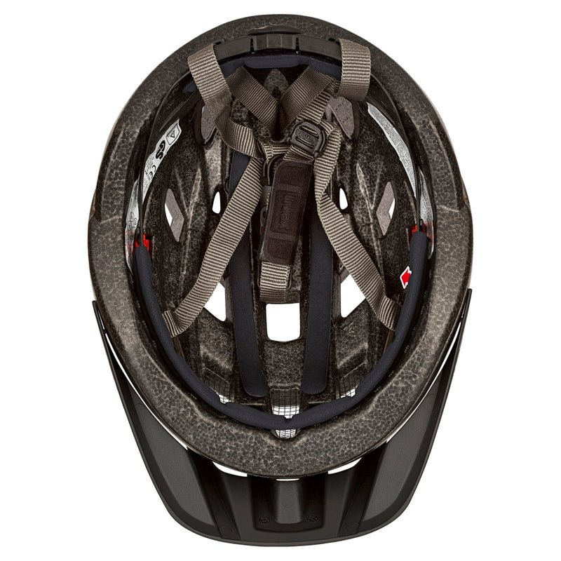 Uvex I-VO CC mit LED Licht Fahrradhelm carbon look black mat mit Rücklicht Unisex Erwachsene