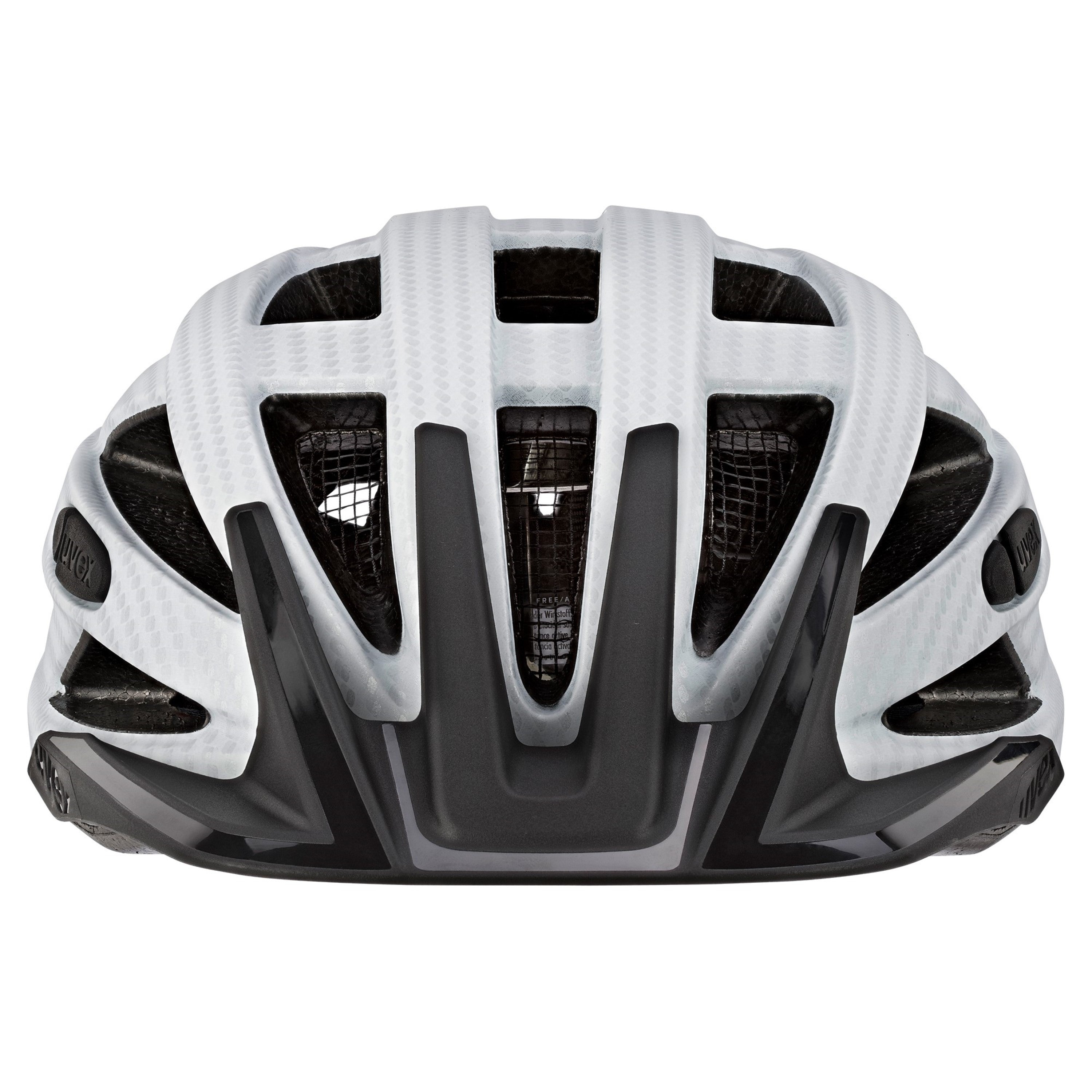 Uvex I-VO CC mit LED Licht Fahrradhelm carbon look white mat mit Rücklicht Unisex Erwachsene