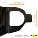 CP Visierschutz Visier - Visor Cover - Protective Cover black with logo Helm j21