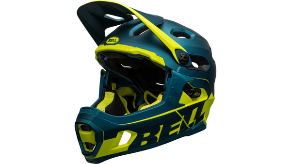 Bell SUPER DH SPHERICAL Fahrradhelm matte/gloss blue yellow Unisex