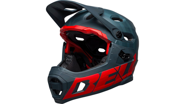 Bell SUPER DH SPHERICAL Fahrradhelm matte blue/crimson red Unisex