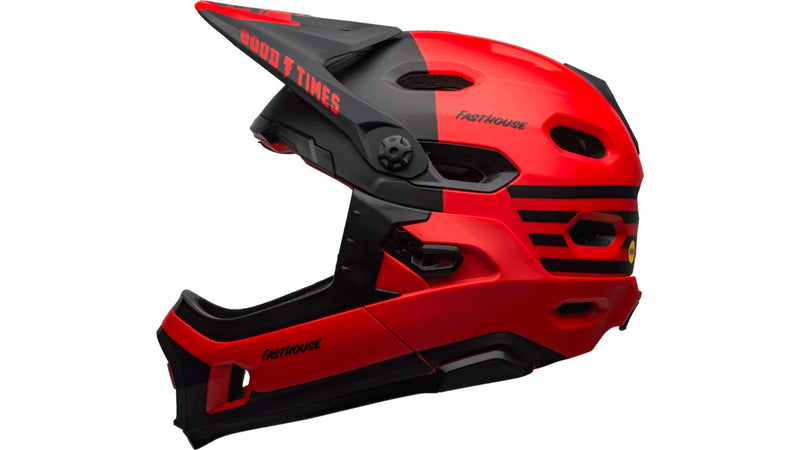 Bell SUPER DH SPHERICAL Fahrradhelm mat/gls red/black fasthouse Unisex