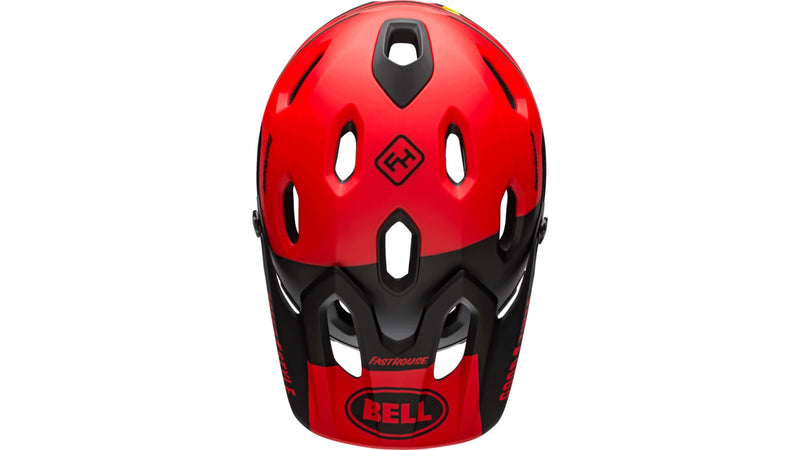 Bell SUPER DH SPHERICAL Fahrradhelm mat/gls red/black fasthouse Unisex