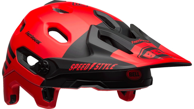 Bell SUPER DH SPHERICAL Fahrradhelm mat/gls red/black fasthouse Unisex
