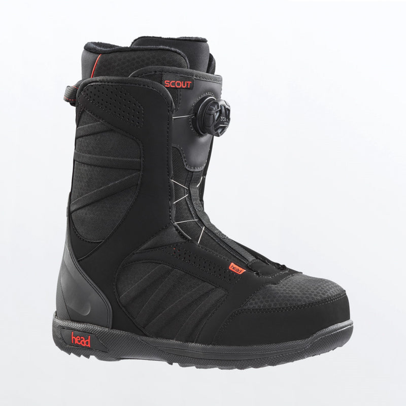 Head SCOUT LYT BOA COILER Snowboardboot black red Herren