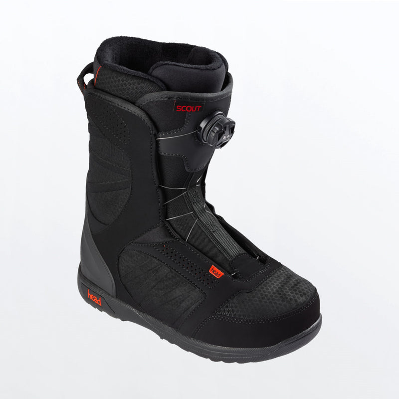 Head SCOUT LYT BOA COILER Snowboardboot black red Herren