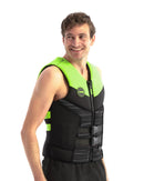 Jobe SEGMENTED JET BACKSUPPORT Schwimmweste black lime Herren