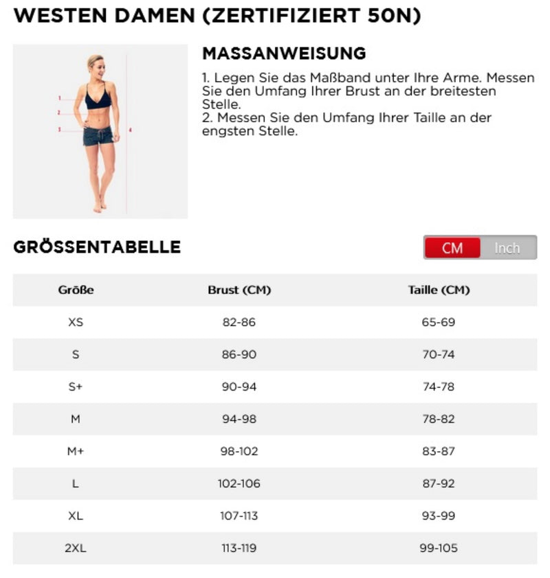 Jobe FRAGMENT Schwimmweste grey Damen