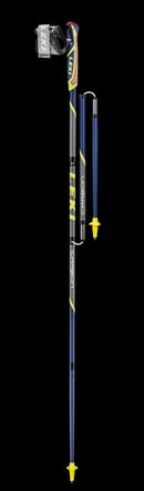 Leki MICRO FLASH CARBON Wanderstöcke violett-gau-gelb