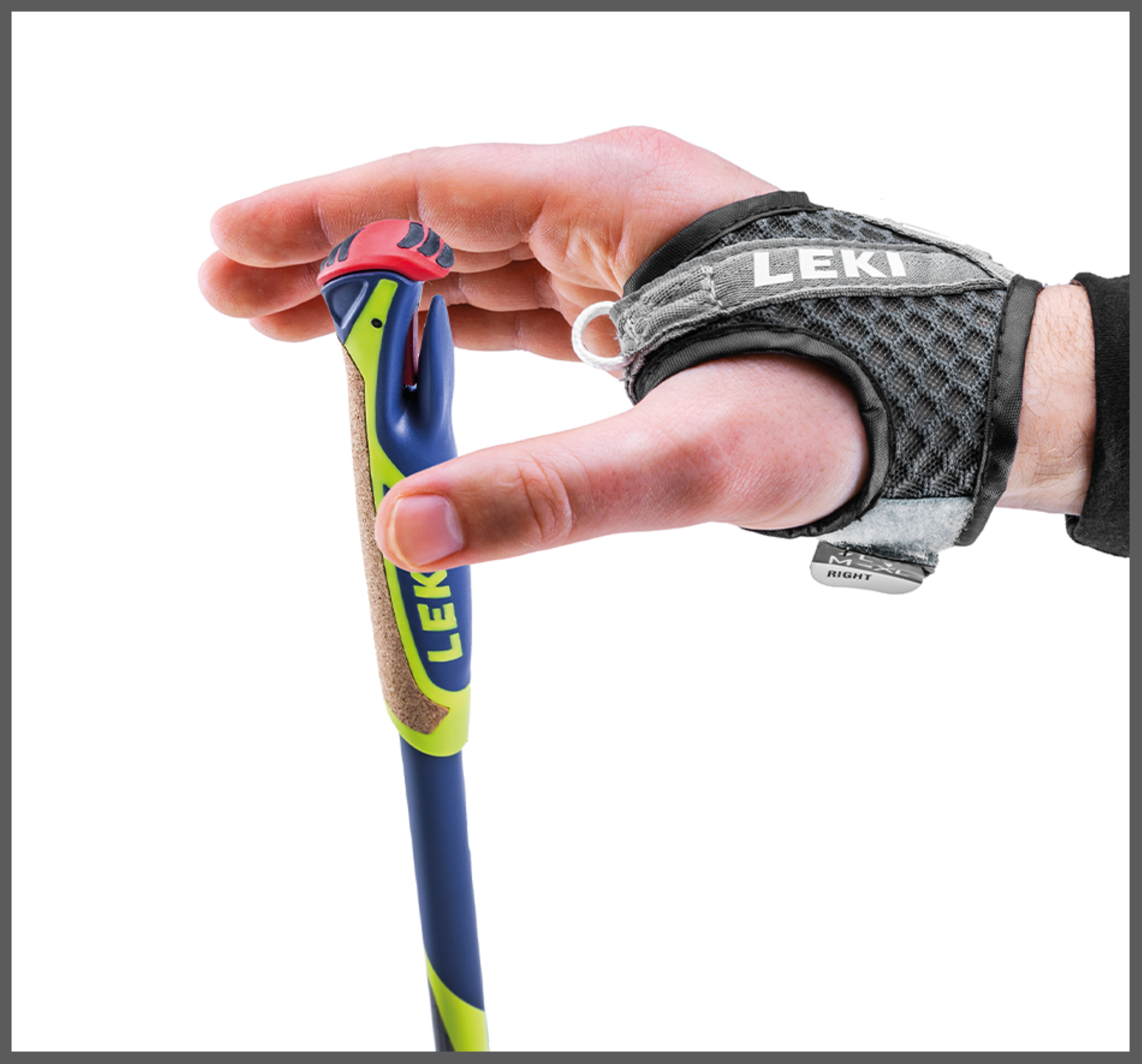 Leki MICRO FLASH CARBON Wanderstöcke violett-gau-gelb