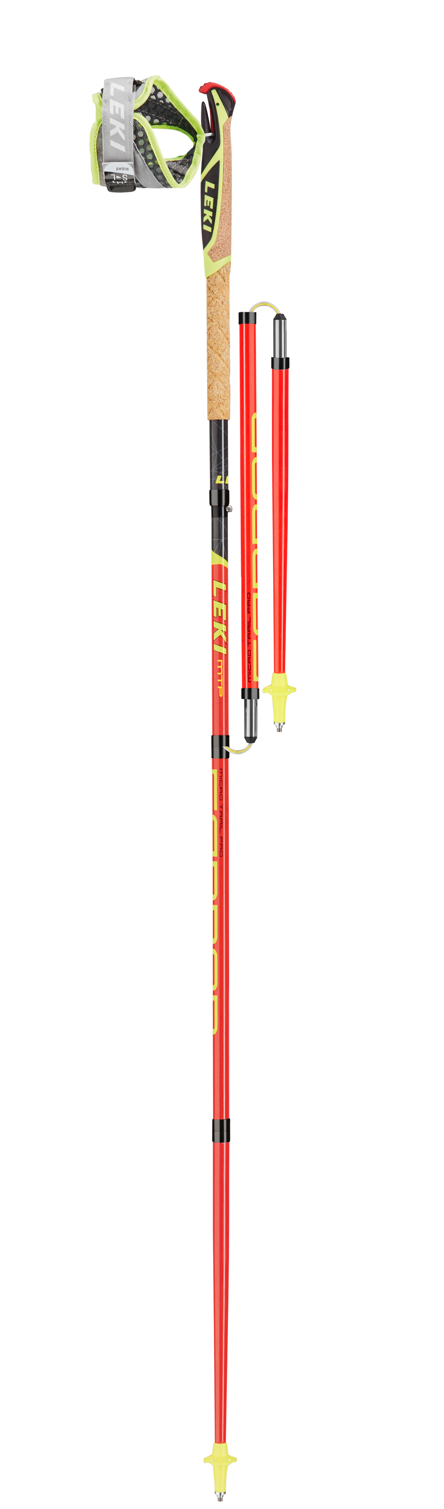 Leki MIC TRAIL PRO Wanderstöcke rot-schwarz-gelb