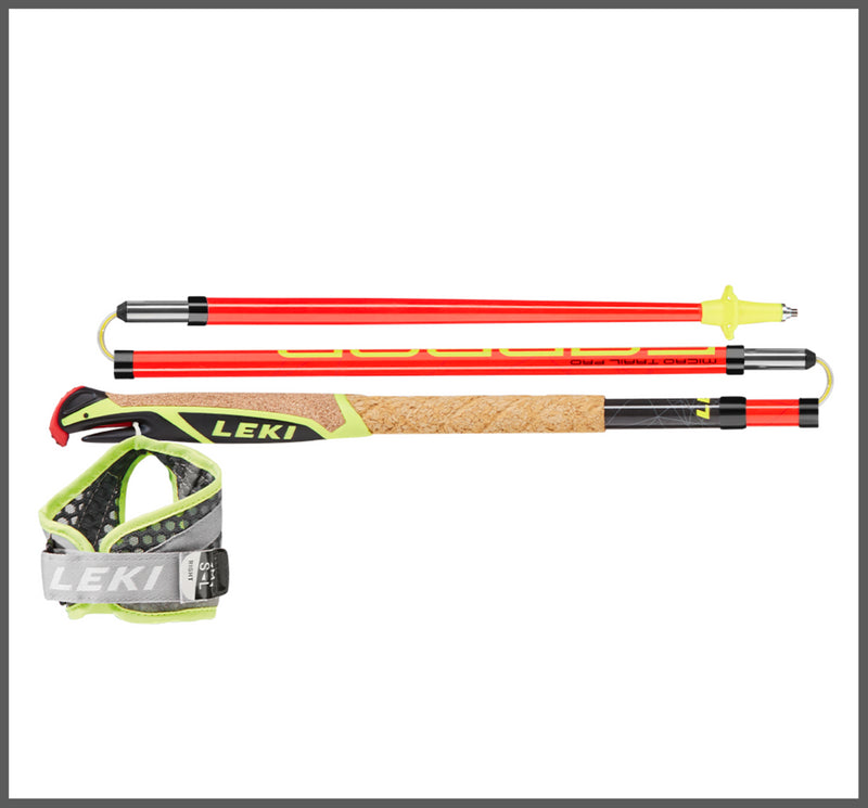 Leki MIC TRAIL PRO Wanderstöcke rot-schwarz-gelb