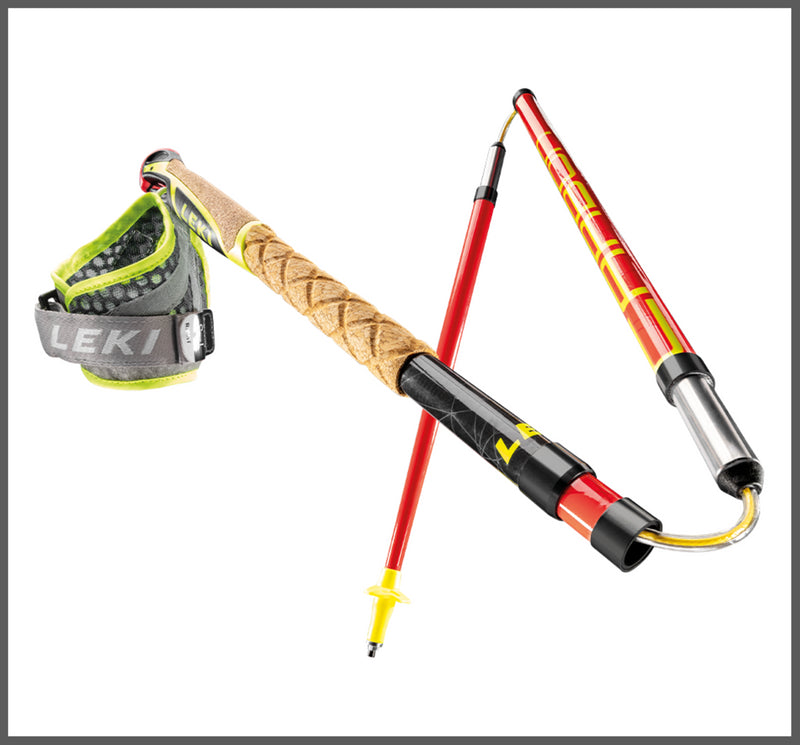 Leki MIC TRAIL PRO Wanderstöcke rot-schwarz-gelb