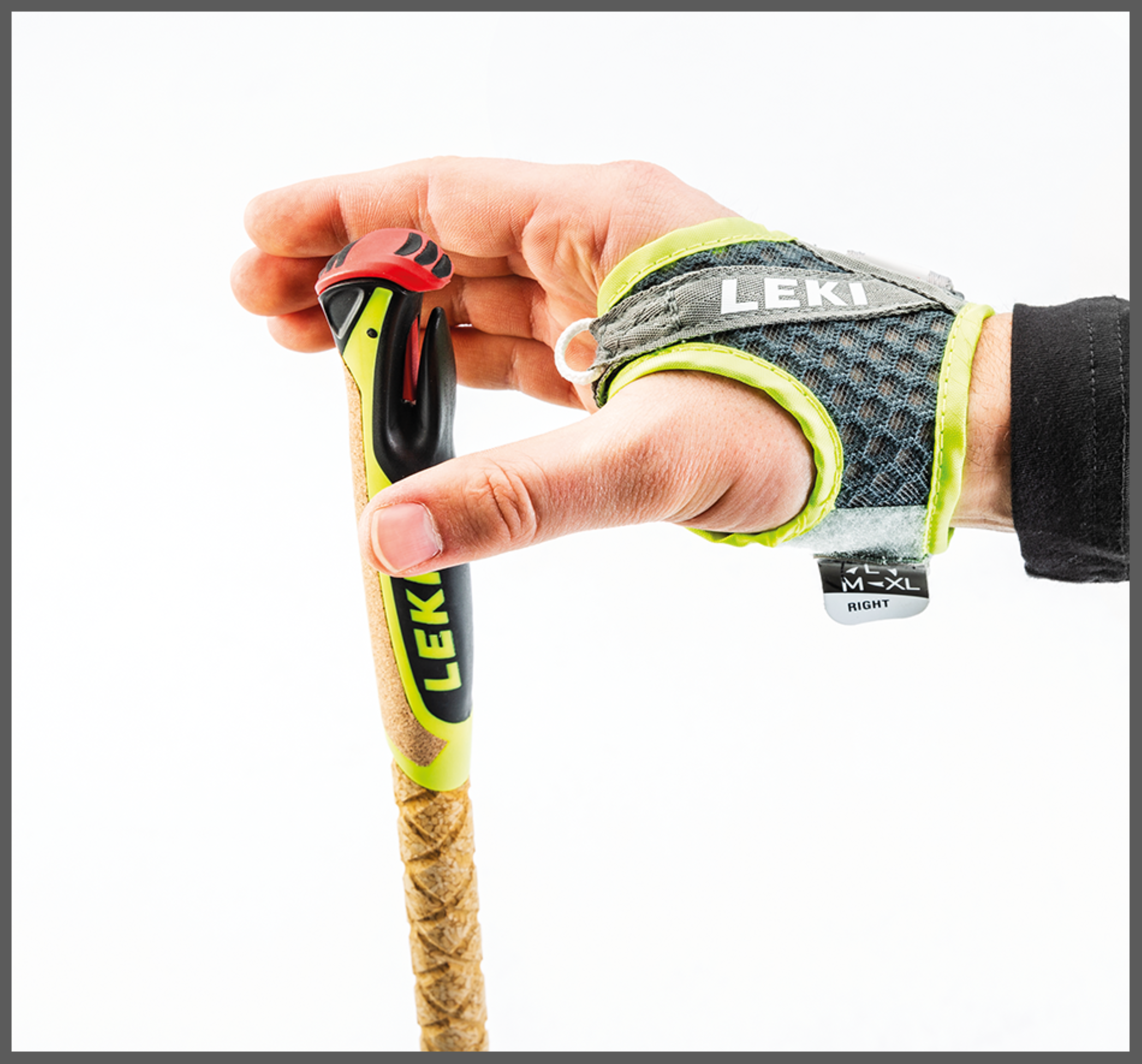 Leki MIC TRAIL PRO Wanderstöcke rot-schwarz-gelb