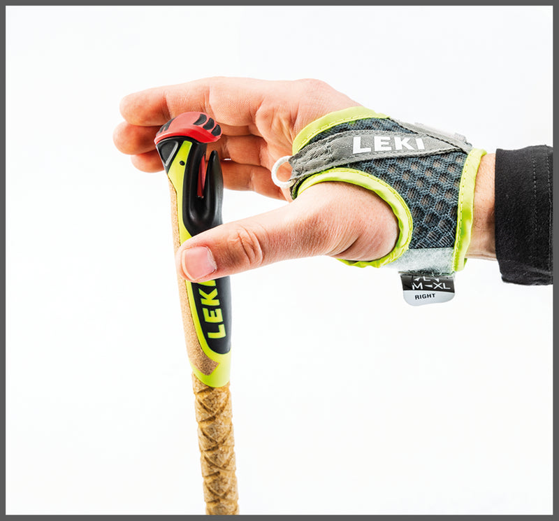 Leki MIC TRAIL PRO Wanderstöcke rot-schwarz-gelb