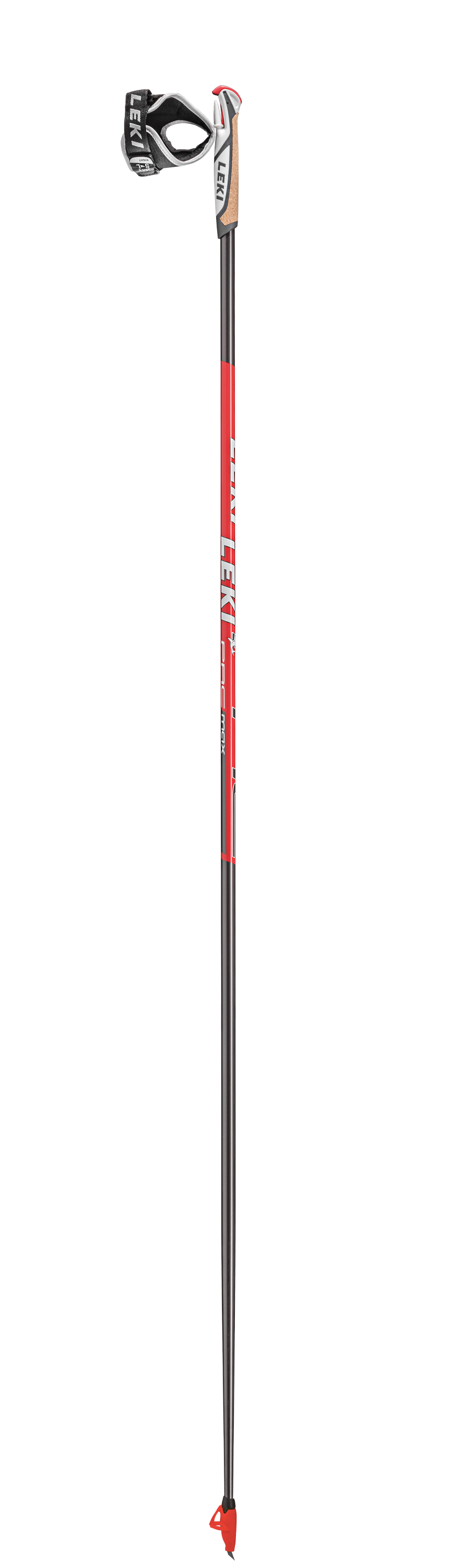 Leki PRC MAX SKI ROLLER Stöcke anthrazit-rot-weiß