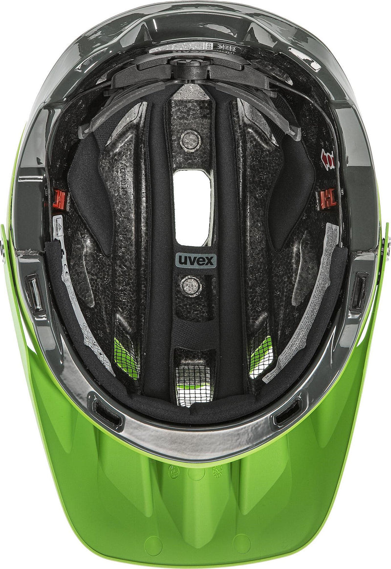 uvex QUATRO INTEGRALE Fahrradhelm lime mat - anthracite shiny Unisex