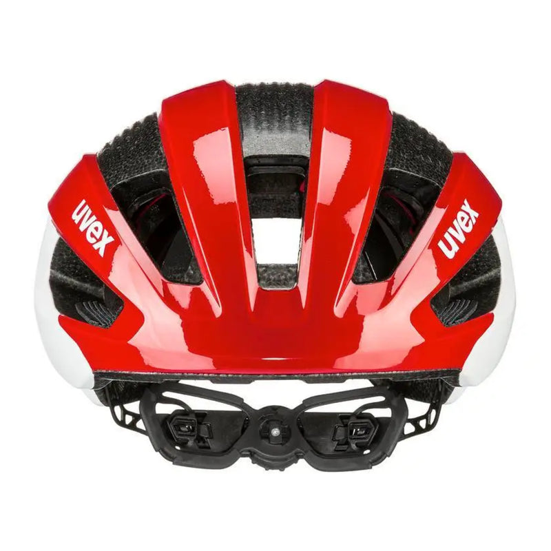 uvex RISE CC Fahrradhelm red white mat Unisex