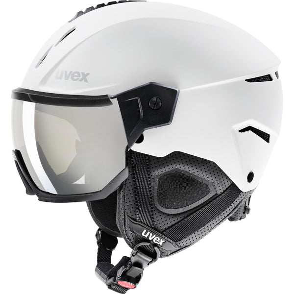 uvex INSTINCT VISOR Ski-Snowboardhelm white black mat Unisex