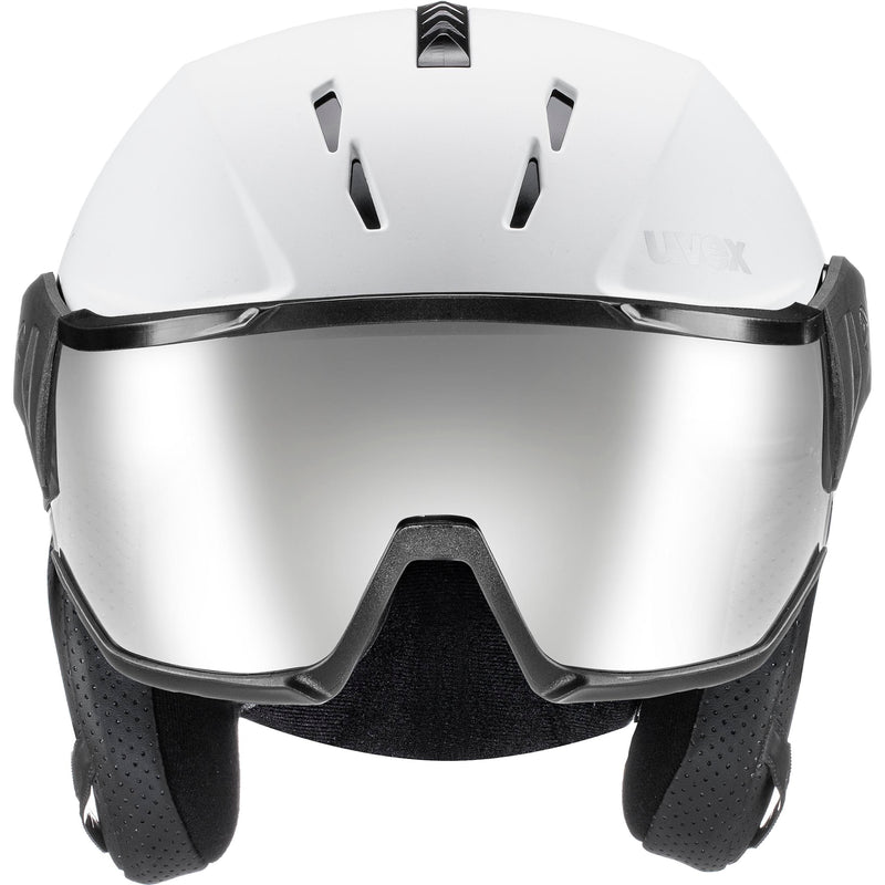uvex INSTINCT VISOR Ski-Snowboardhelm white black mat Unisex