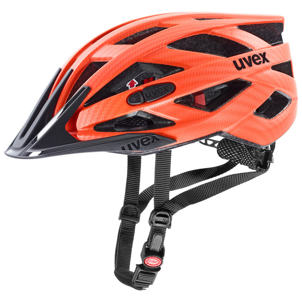 Uvex i-vo cc Fahrradhelm carbon orange mat