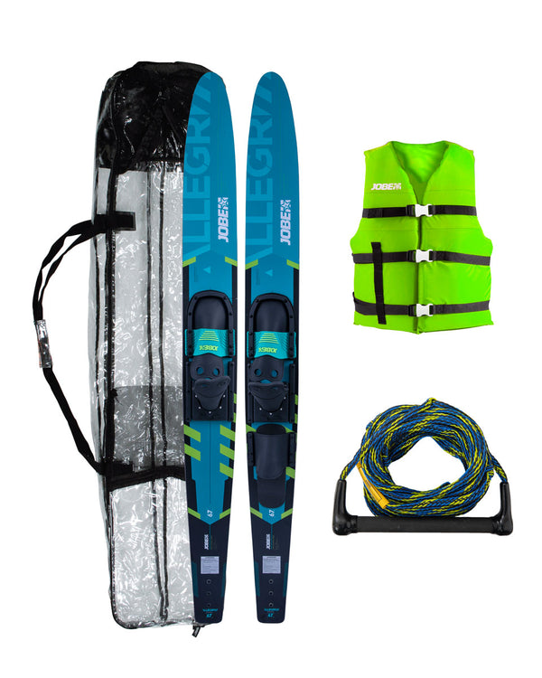 Jobe ALLEGRE Combo Skis Transfer + Tasche + lime Weste teal Unisex