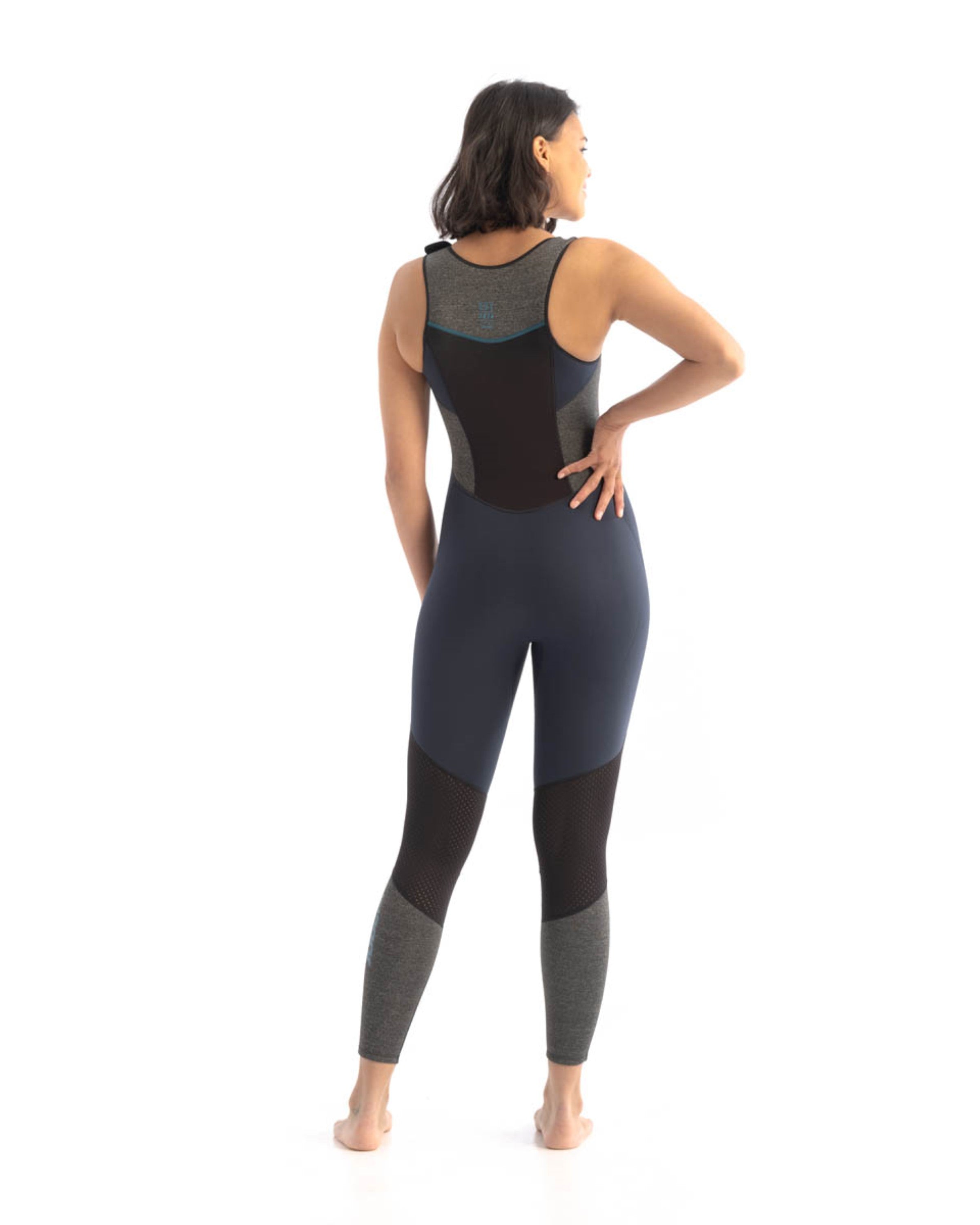 Jobe PORTO 2MM LONG JOHN Neoprenanzug black Damen