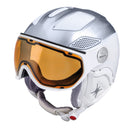 Slokker RAIDER FREE LADY Ski-Snowboardhelm silver white Damen
