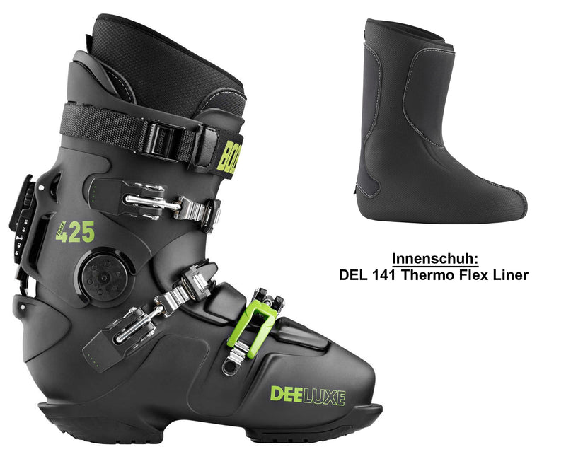 Deeluxe Track 425 Hardboot Schwarz DEL141-Palau Innenschuh Optional Intec Absatz