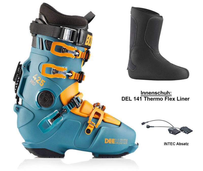 Deeluxe TRACK 425 PRO Hardboot Petrol DEL141-Palau Innenschuh Optional Intec Absatz